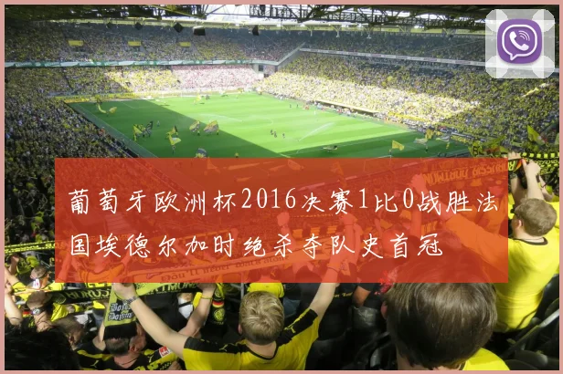 葡萄牙欧洲杯2016决赛1比0战胜法国埃德尔加时绝杀夺队史首冠