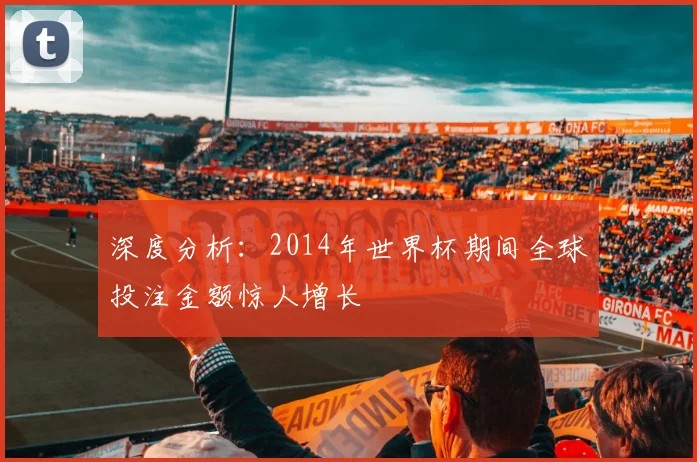 深度分析：2014年世界杯期间全球投注金额惊人增长